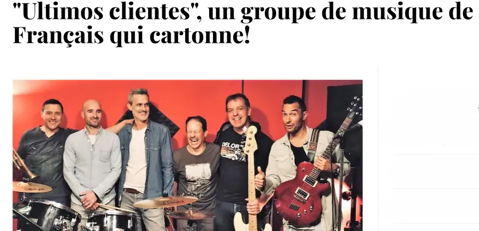 Titular completo de Le Petit Journal Madrid: «Ultimos clientes», un groupe de musique de Français qui cartonne !